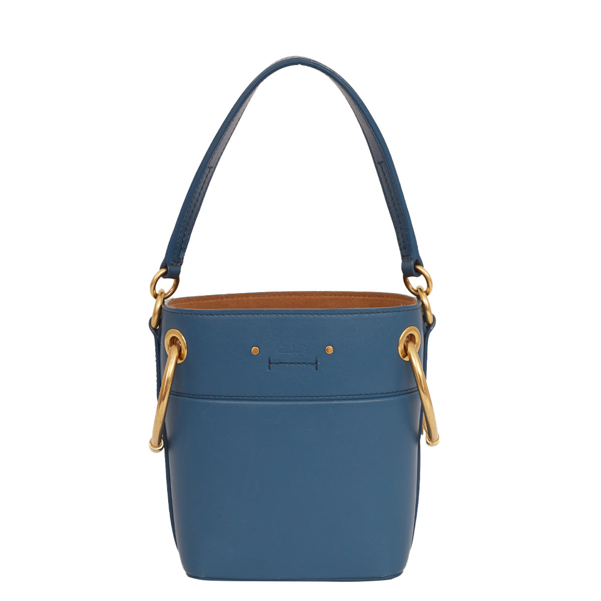 Bolsa Chloé Mini Roy Bucket Azul