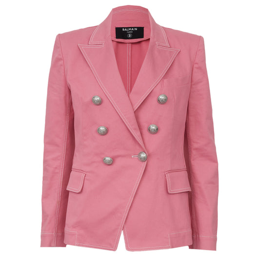 Blazer Balmain Jeans Rosa Tam 38Br