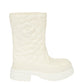 Bota Valentino Atelier Rose Tall Rain Boots Off White Tam. 36BR