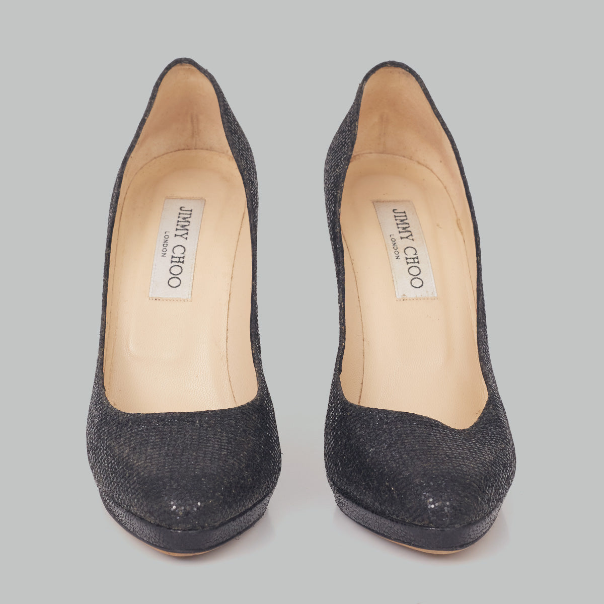 Sapato Jimmy Choo Brilho Preto  TAM. 35 BR