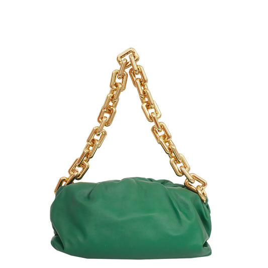 Bolsa Bottega Veneta Pouch Chain Verde