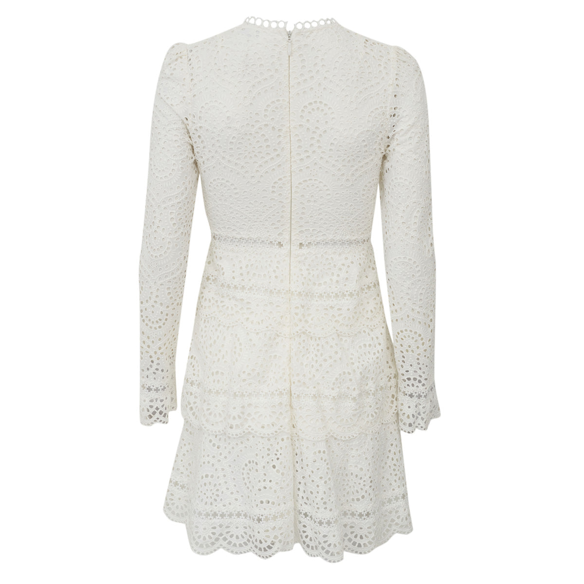 Vestido Zimmermann Branco Renda	Tam. 34 Br