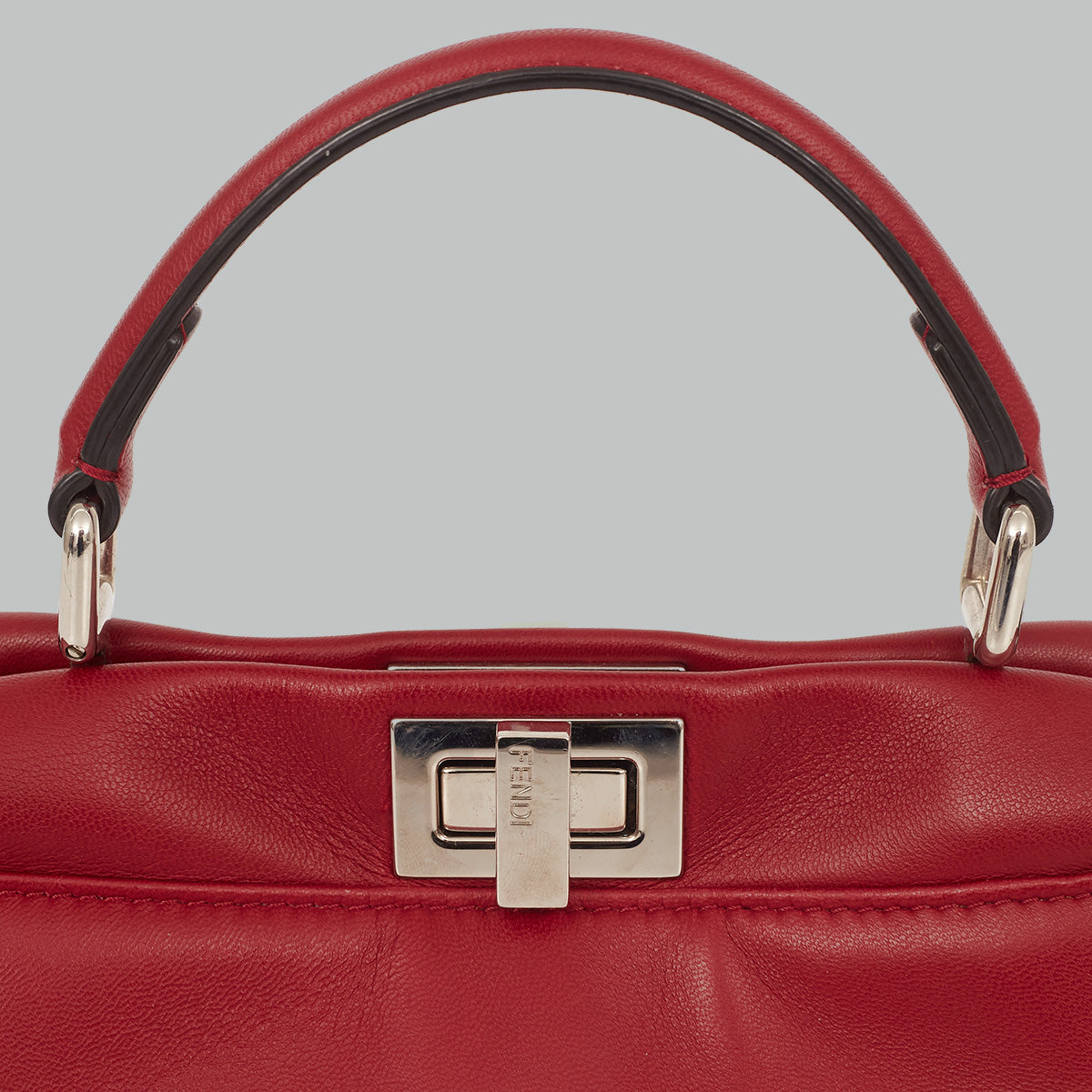 Bolsa Fendi Peekaboo Small Vermelha