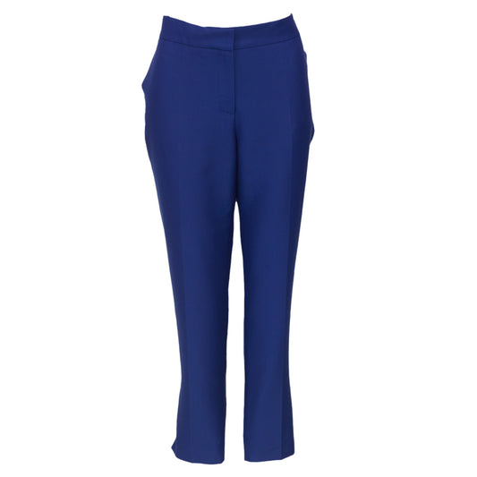 Calça Carolina Herrera Azul Tam. 40 Br