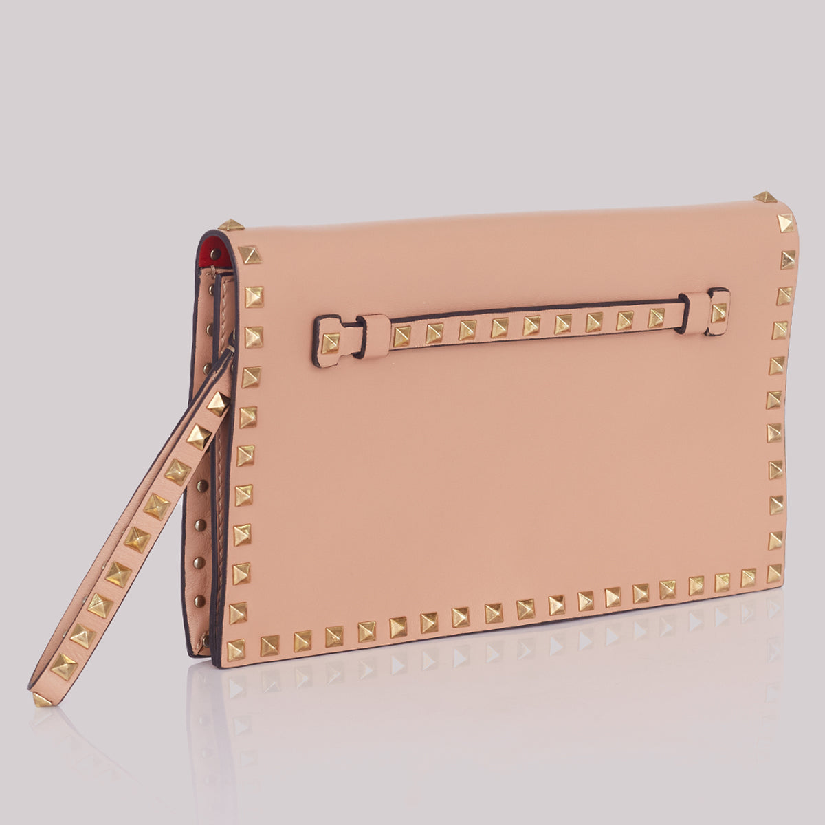 Clutch Valentino Rockstud Nude