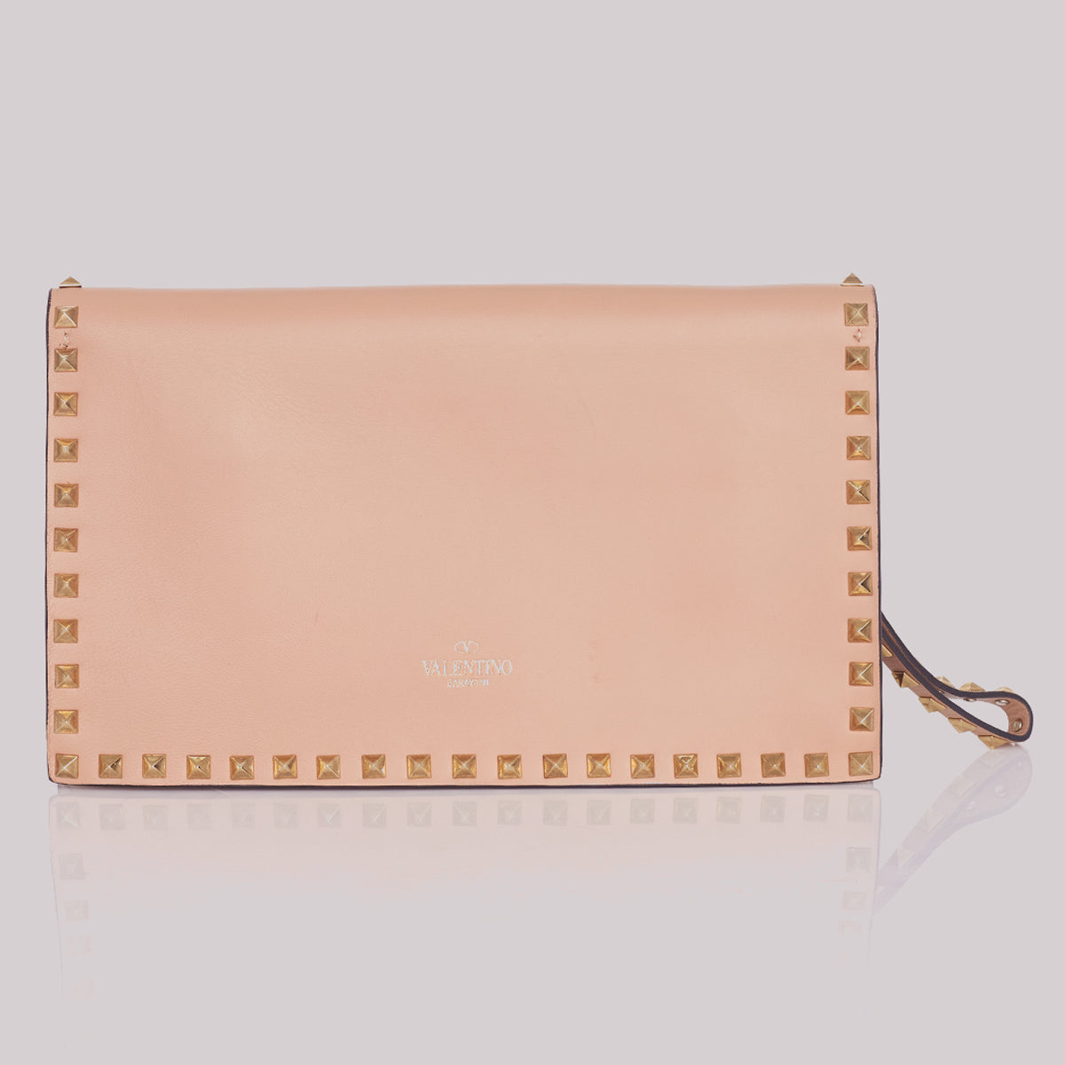 Clutch Valentino Rockstud Nude