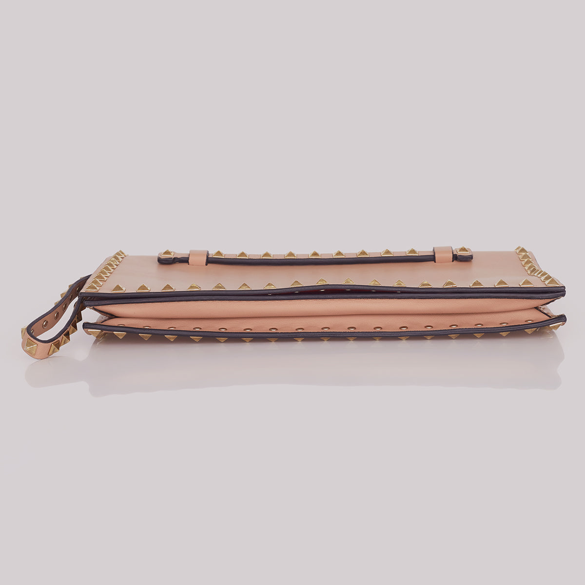 Clutch Valentino Rockstud Nude