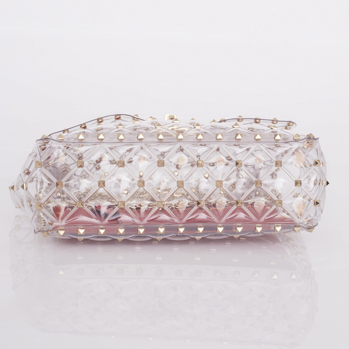 Bolsa Valentino Transparente com Studs