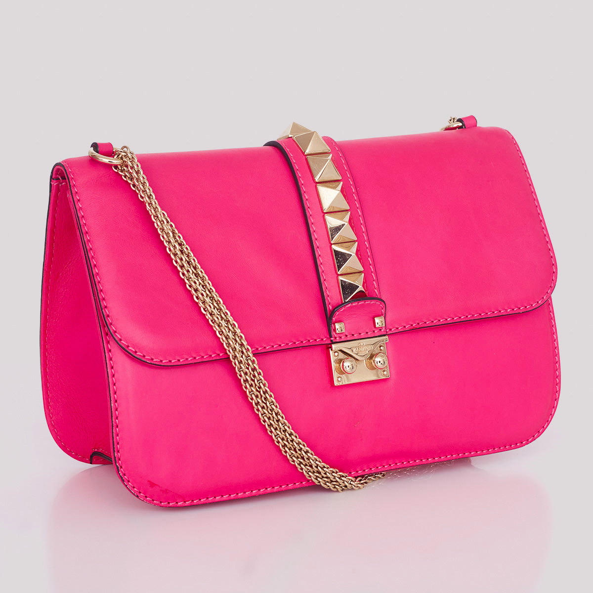 Bolsa Valentino Glam Lock Pink