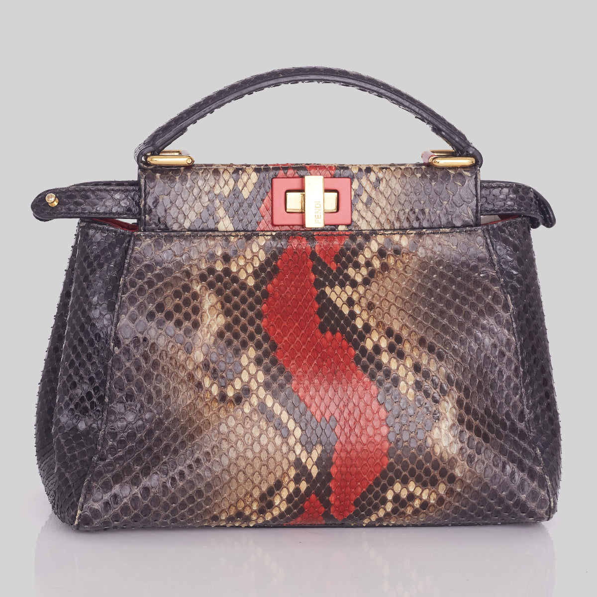 Bolsa Fendi Peekaboo Python