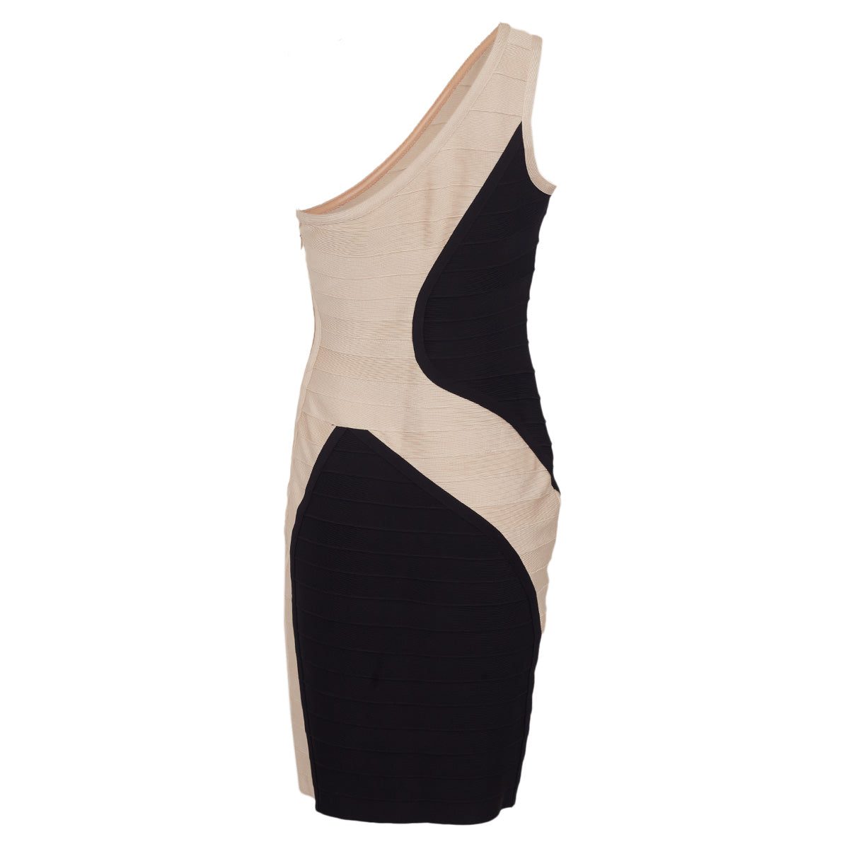 Vestido Herve Leger Preto e Bege Tam. G BR