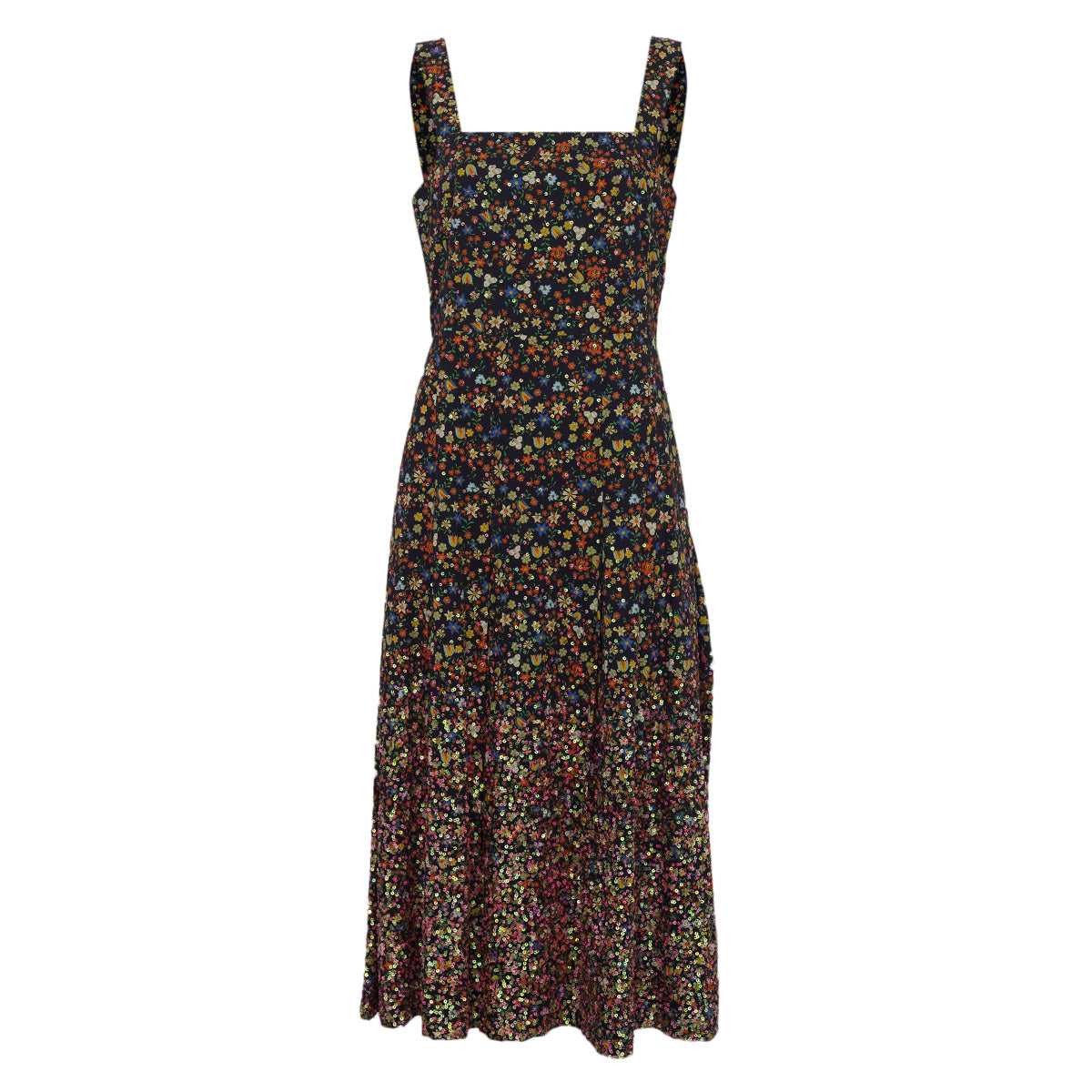 Vestido Tory Burch Floral com Paetê Tam. 40 Br