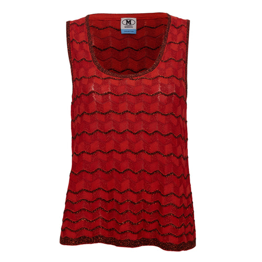 Blusa Missoni Vermelha com Brilhos Tam. M