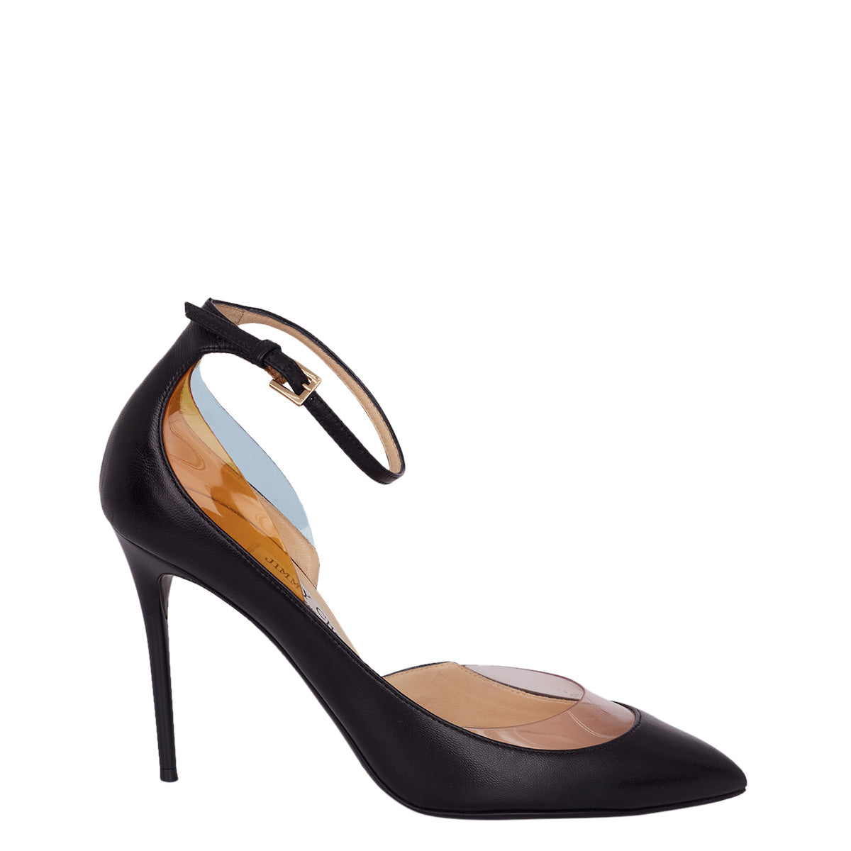 Scarpin Jimmy Choo Preto c/ Detalhe Transparente Tam. 35,5 Br