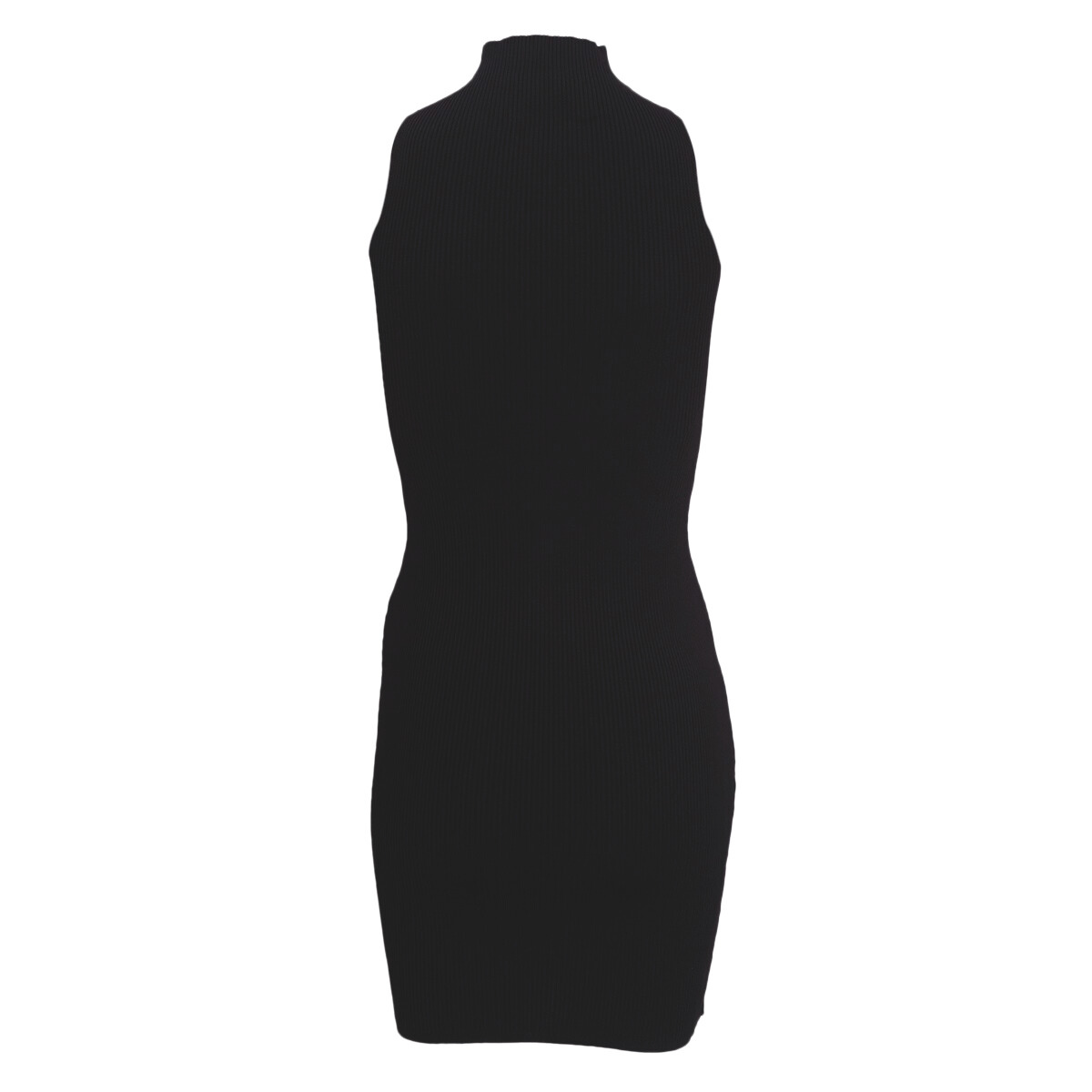 Vestido Courrèges Preto Canelado Tam. 36 Br