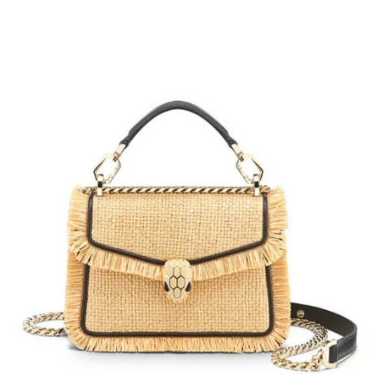 Bolsa Bvlgari Raffia Crossbody