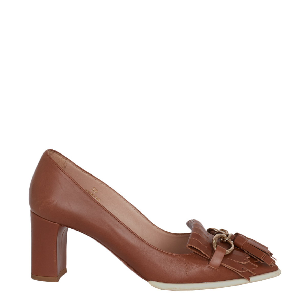 Sapato Tod’s Couro Caramelo Tam. 36 Br