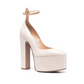 Scarpin Valentino Tan-Go Plataforma Off White Tam. 33,5 Br