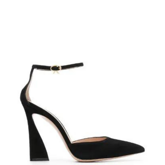 Scarpin Gianvito Rossi Camurça Preto Tam. 37 Br