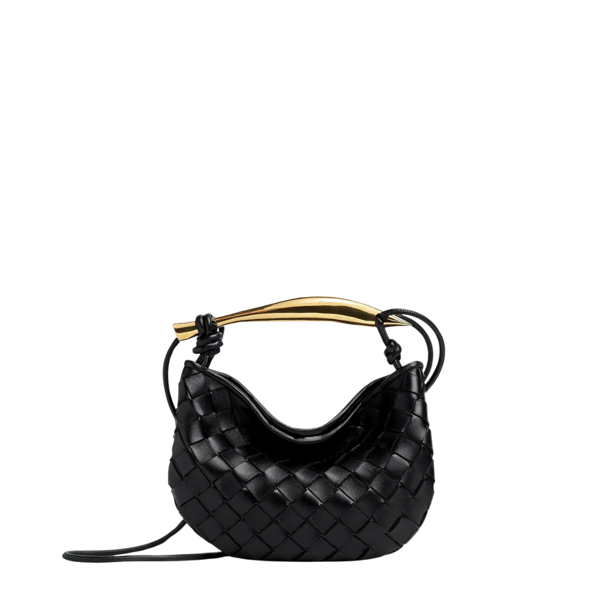 Bolsa Bottega Veneta Mini Sardine Preta