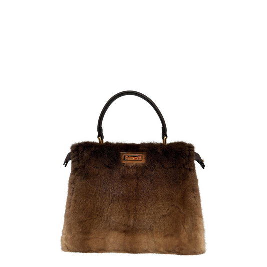 Bolsa Fendi Peekaboo Mink Fur