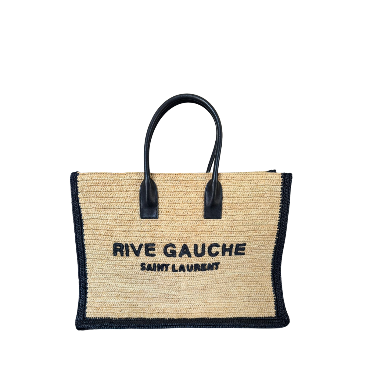 Bolsa Saint Laurent Tote Rive Gauche Ráfia