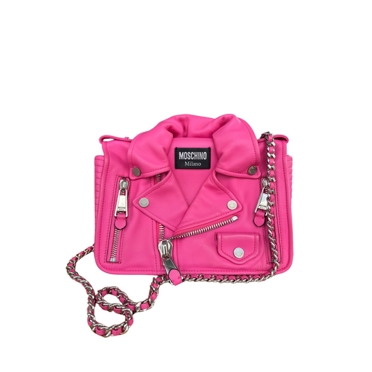 Bolsa Moschino Biker Jacket Rosa