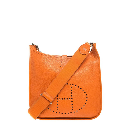 Bolsa Hermès Evelyne Laranja