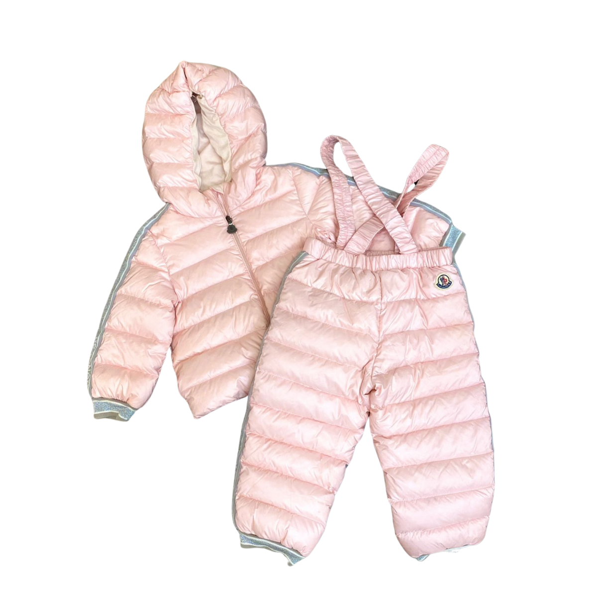 ⁠Conjunto Moncler Rosa Infantil 18/24 Meses