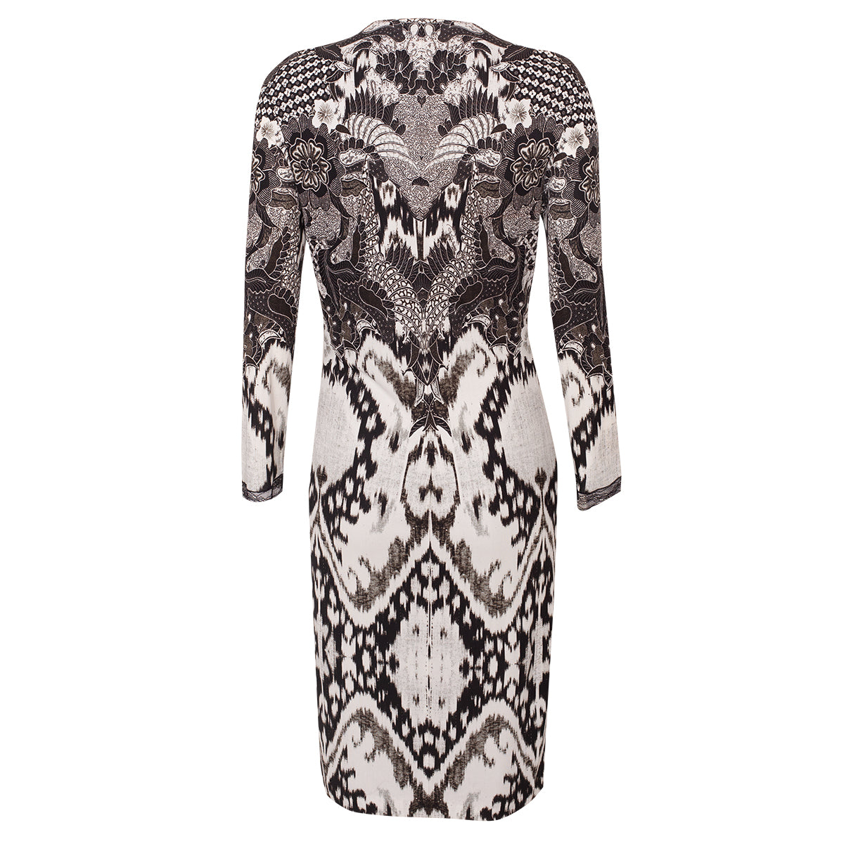 Vestido Roberto Cavalli Preto e Branco Tam. 44 Br