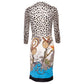 Vestido Roberto Cavalli Off White Estampado Tam. 42 Br