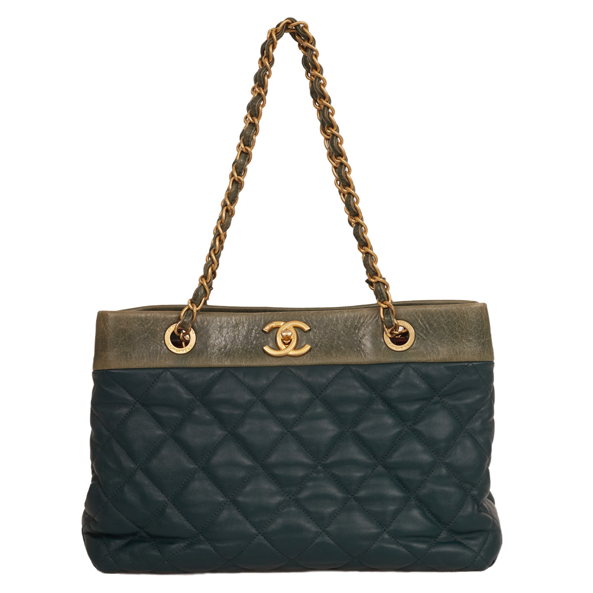 Bolsa Chanel Soft Elegance Tote Verde Escuro