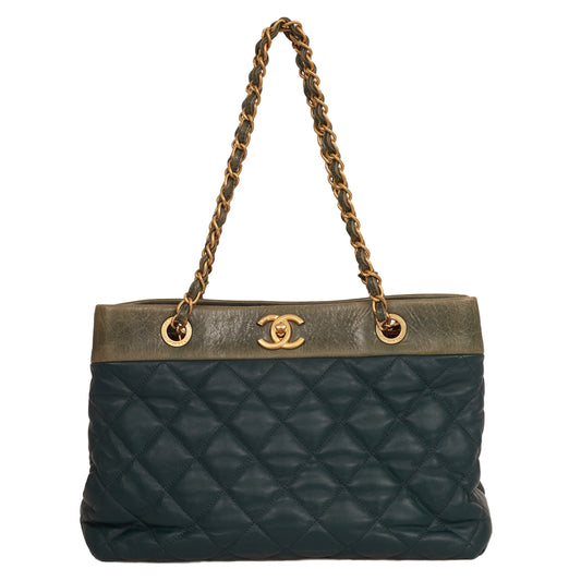 Bolsa Chanel Soft Elegance Tote Verde Escuro