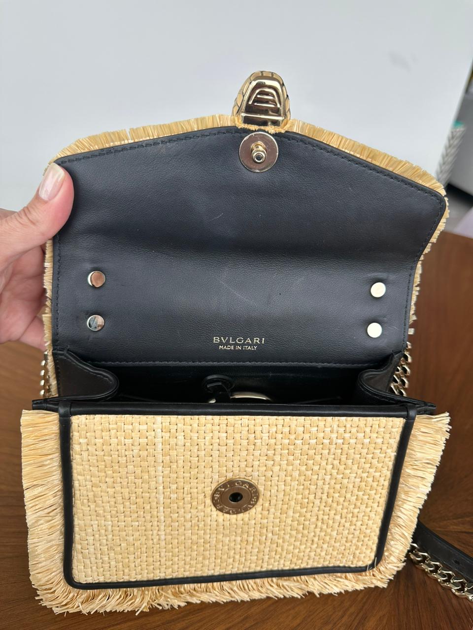 Bolsa Bvlgari Raffia Crossbody