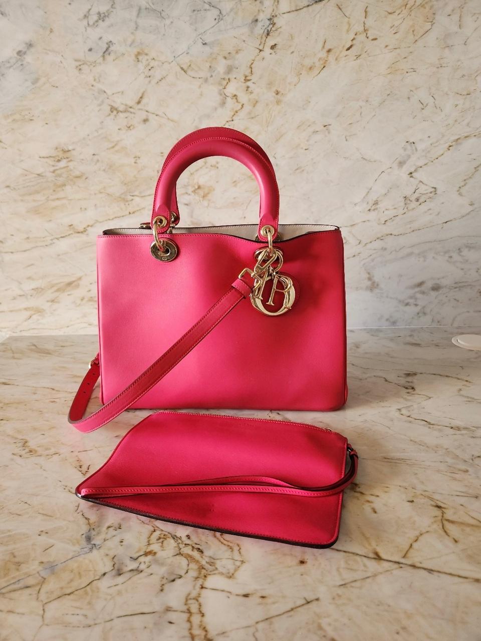 Bolsa Diorissima Christian Dior Rosa