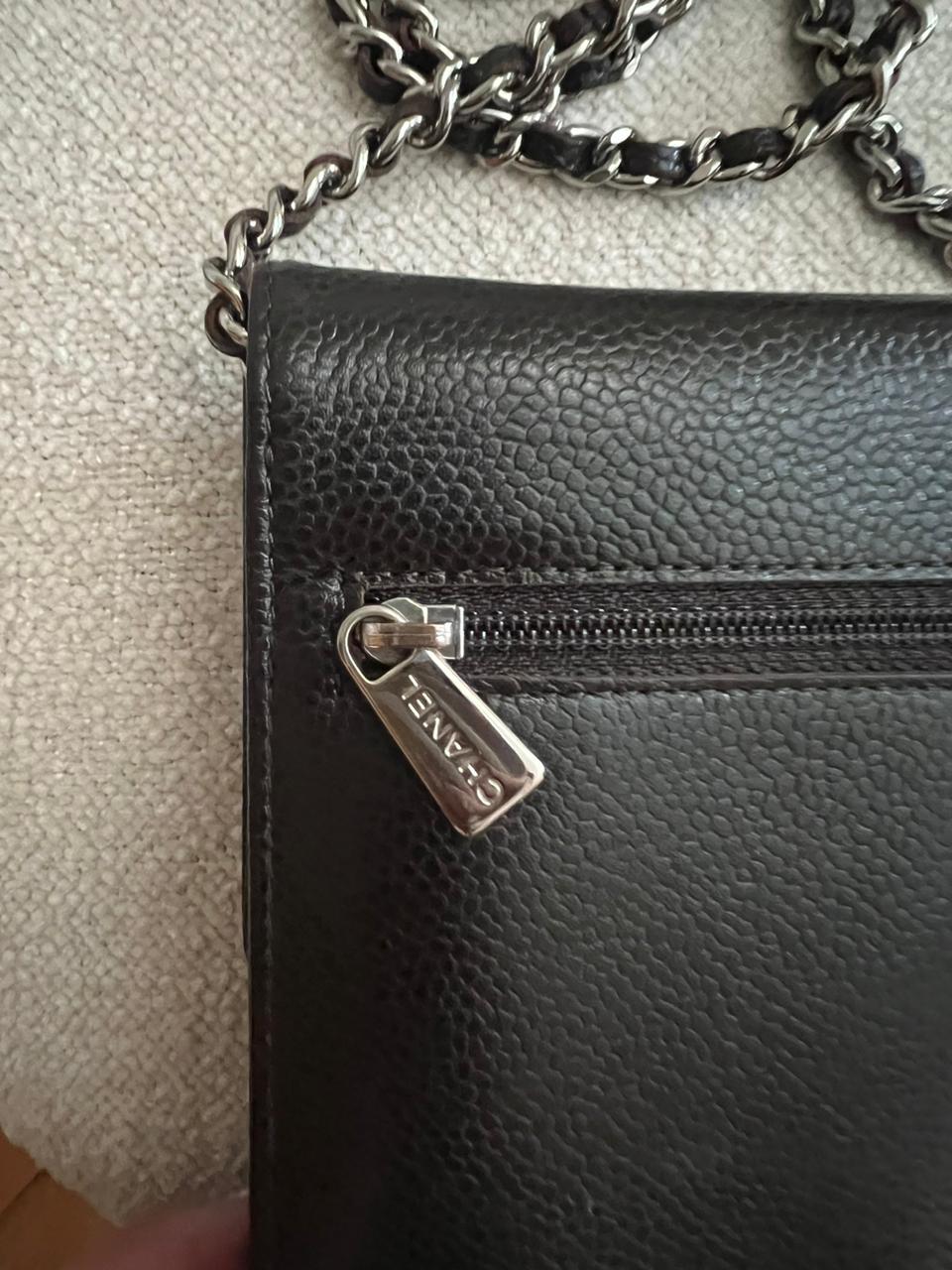 Bolsa Chanel TIMELESS CC WALLET ON CHAIN Café