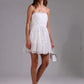 ⁠Vestido Self Portrait Branco Bordado com Flores Tam. 36 Br