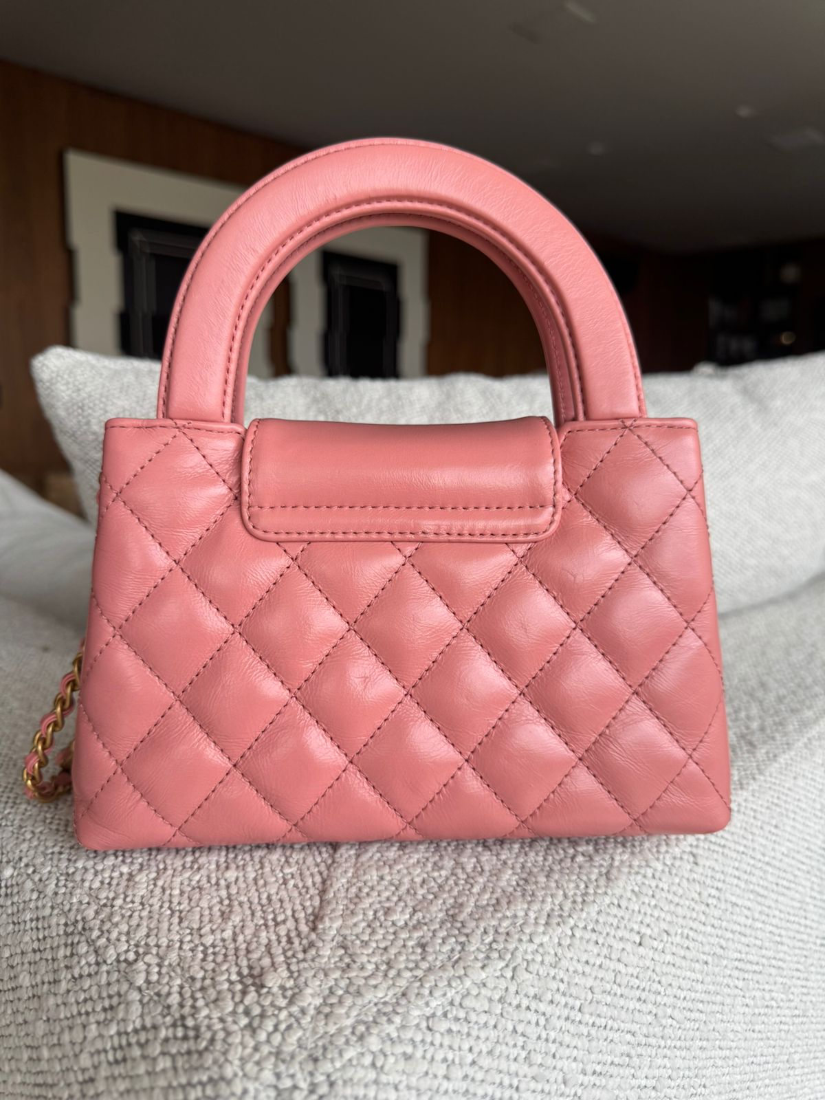 Bolsa Chanel Kelly Mini Shopping Rosa