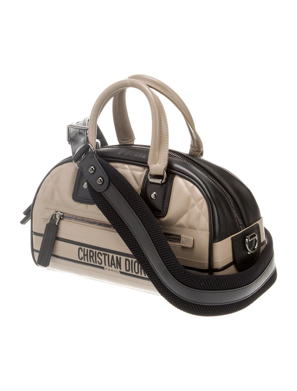 Bolsa Christian Dior Vibe Bowling Small Bege