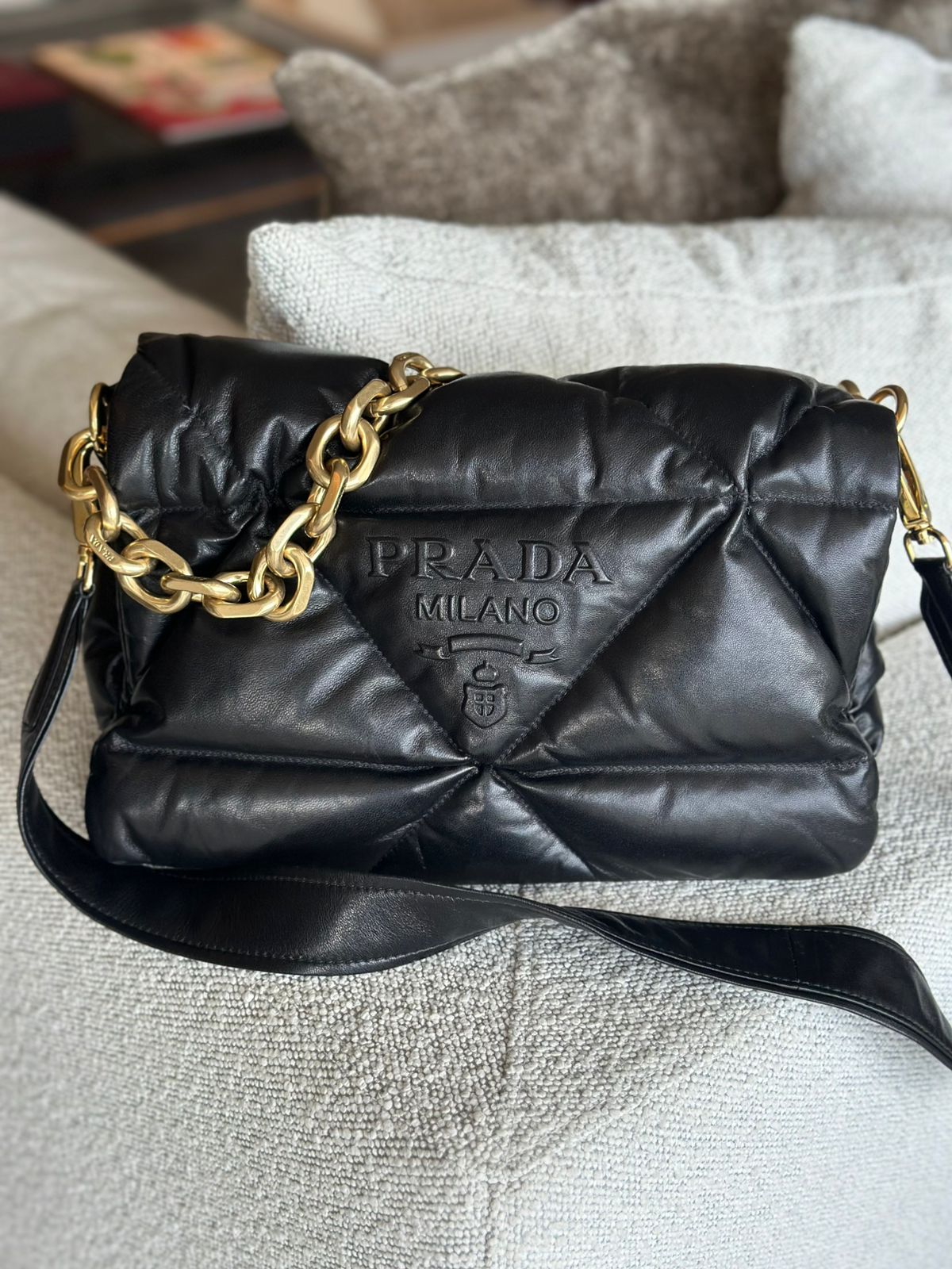 Bolsa Prada Nappa Leather Preta