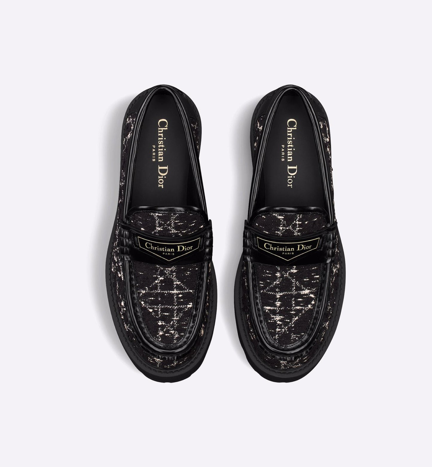 ⁠Loafer Dior Boy Plataform Preto Tam. 36,5 Br