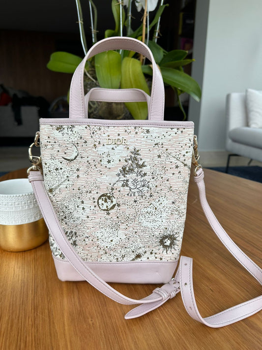 Bolsa Christian Dior Bucket Rosa