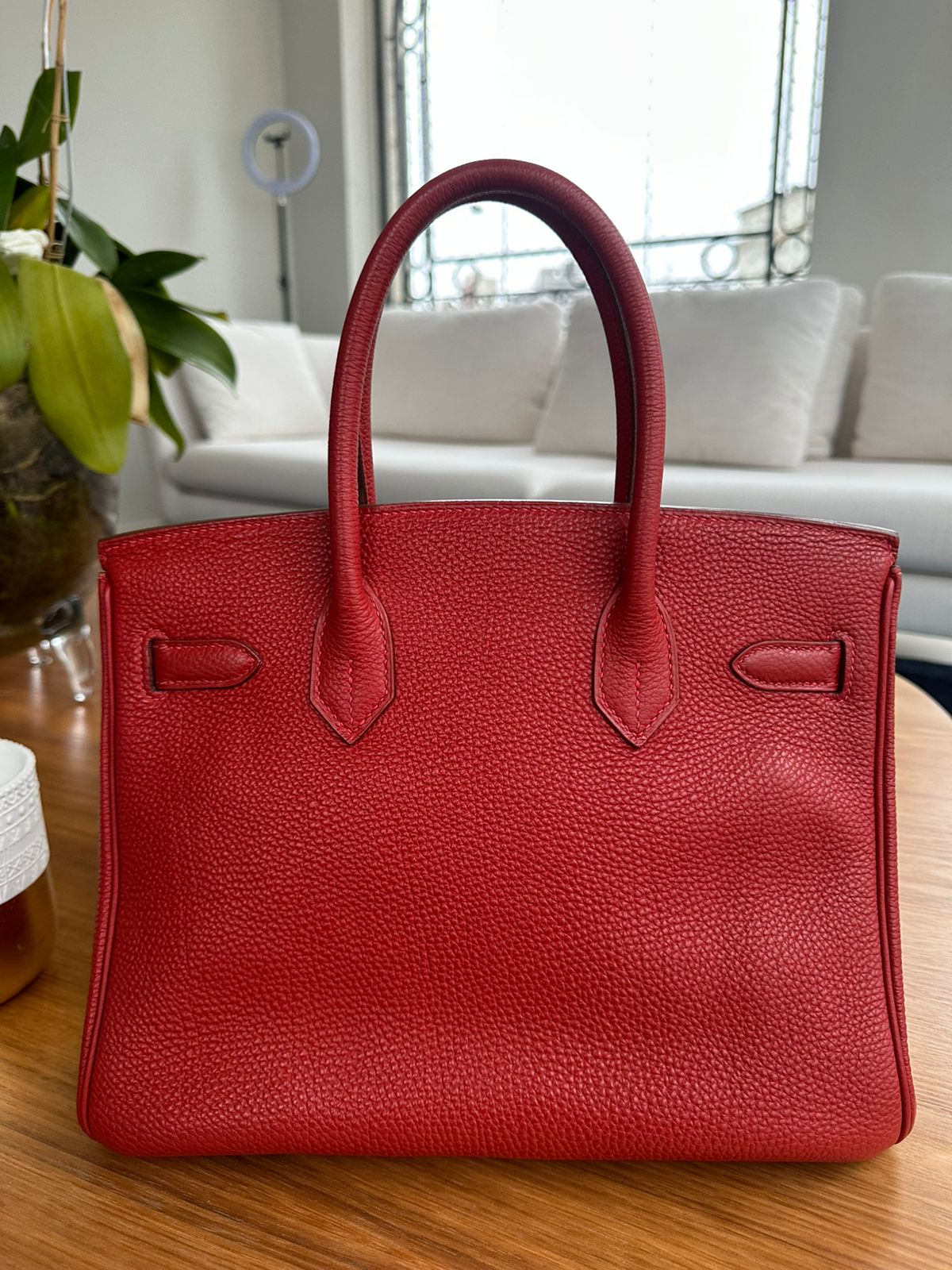 Bolsa Hermès Birkin 30 Vermelha