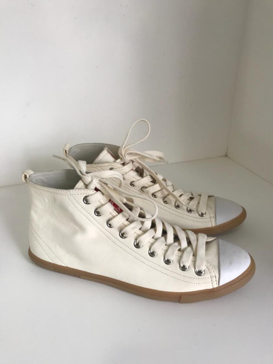 Tênis Prada cano alto off white, sola 38