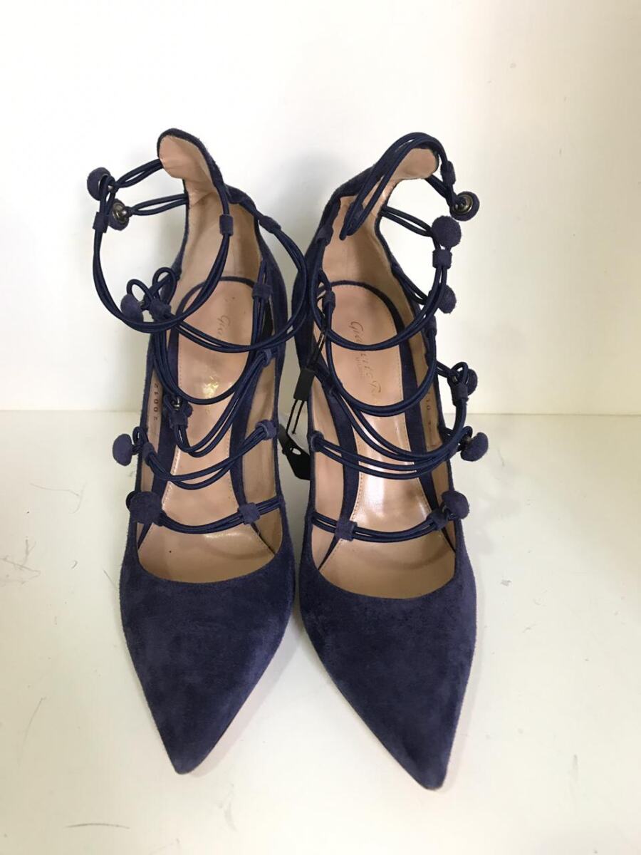 Scarpin Gianvito Rossi azul marinho, sola 38,5