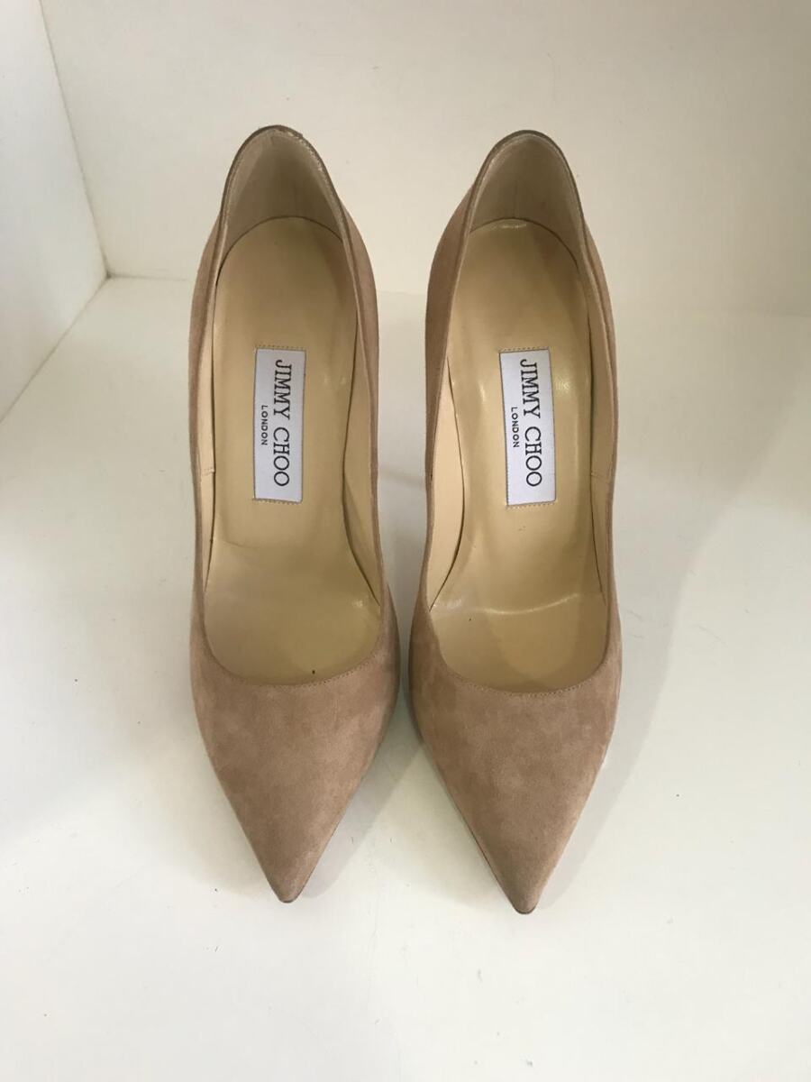 Scarpin Jimmy Choo nude camurça, sola 36