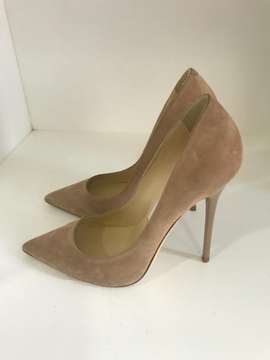 Scarpin Jimmy Choo nude camurça, sola 36