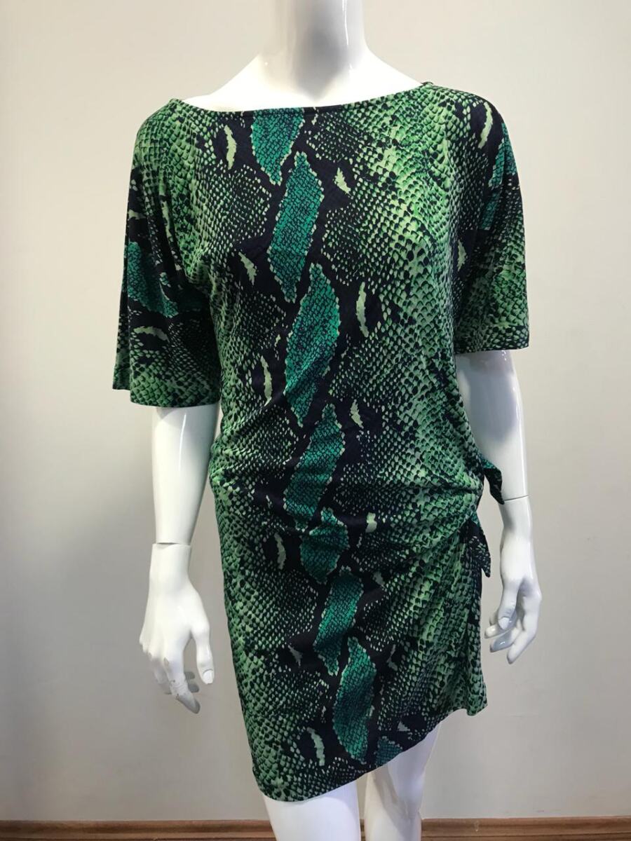 Vestido DVF cobra verde