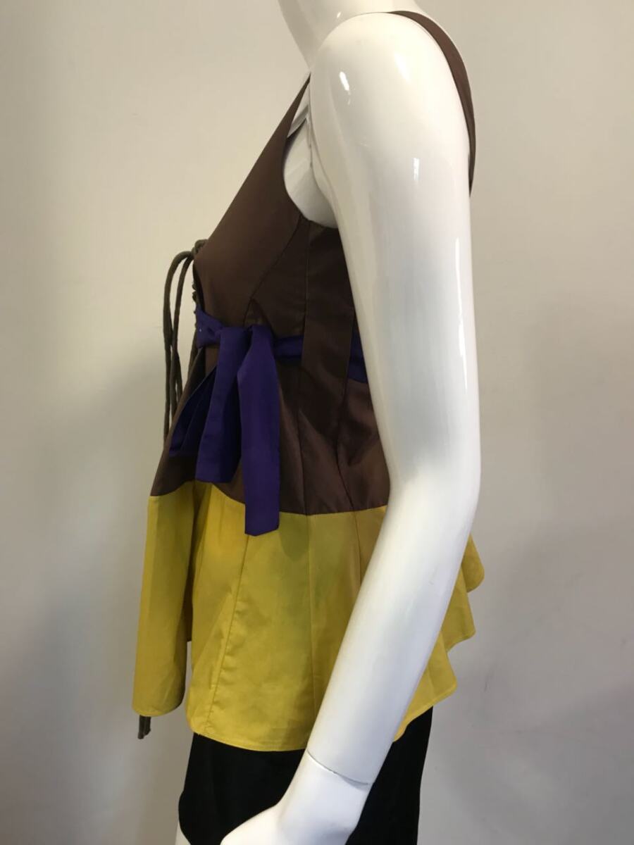 Blusa Marni marrom com amarelo