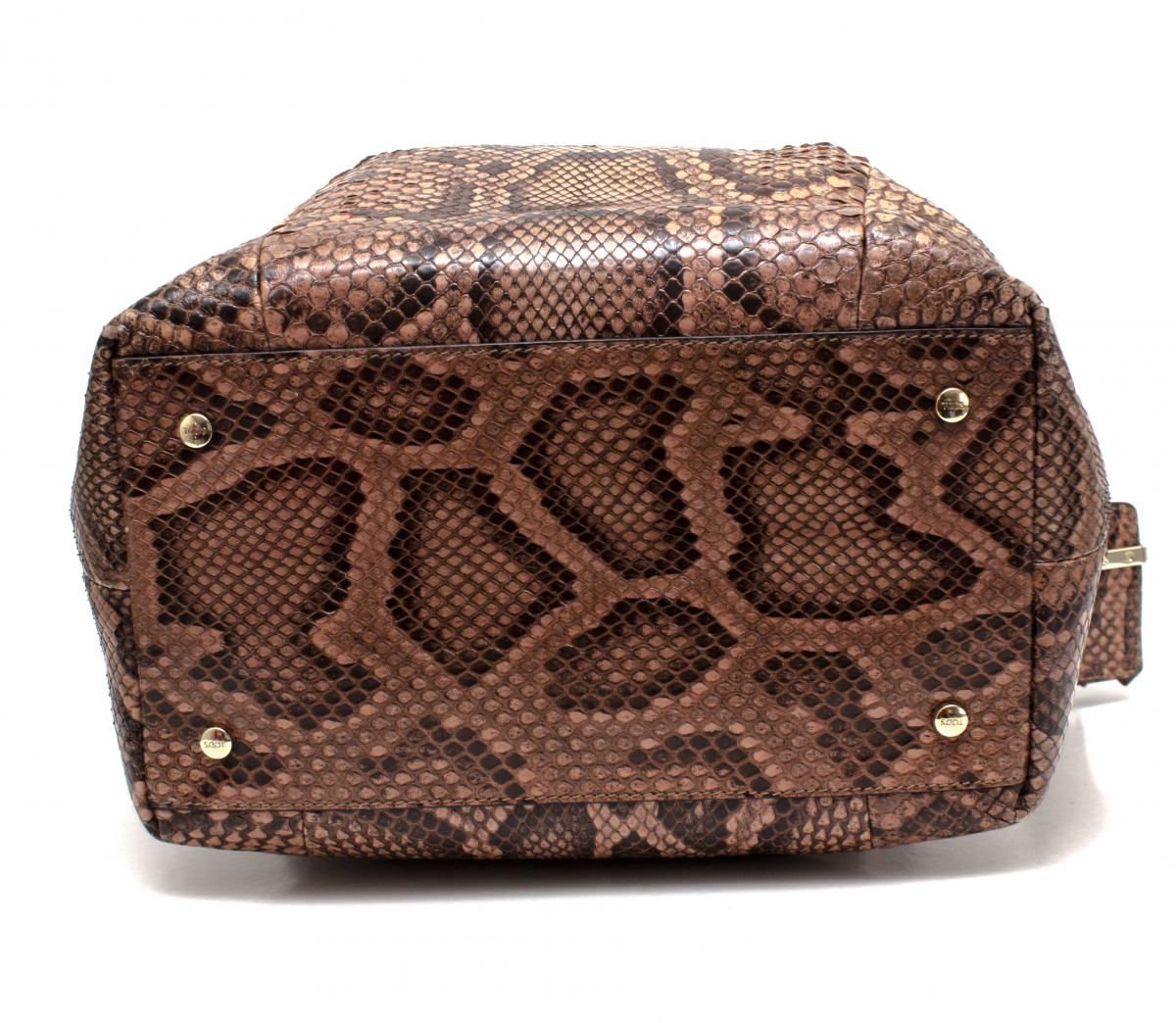 Bolsa Tod's Python Rosa Tam. Médio